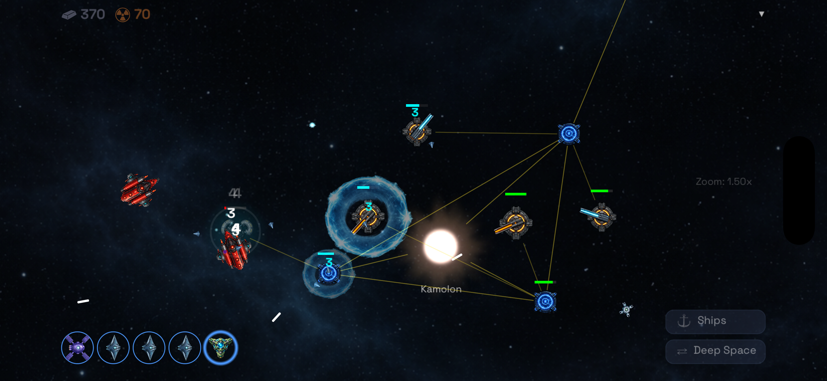 iPhone — node fight with simplified UI